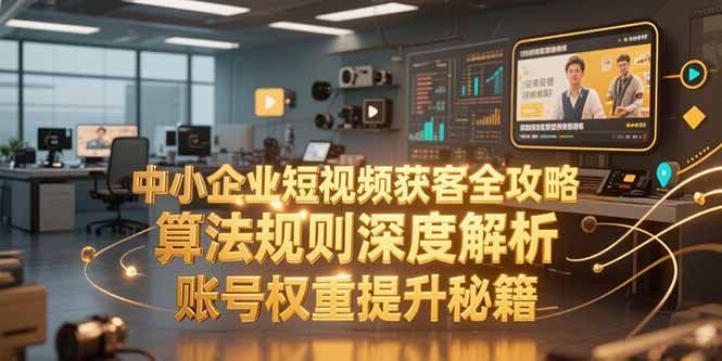 中小企业短视频获客全攻略，算法规则深度解析，账号权重提升秘籍-雅芽云网创