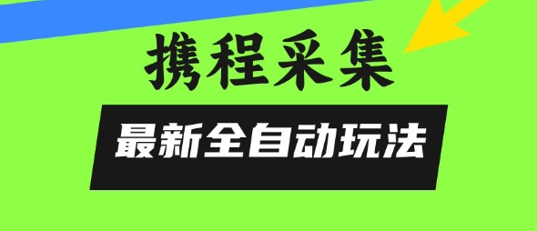 携程信息采集全自动玩法，0风控，无脑开干【揭秘】-雅芽云网创