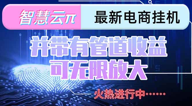 智慧云π电脑挂机单机每天收益300—500+ 并带有团队管道收益 可无限放大-雅芽云网创