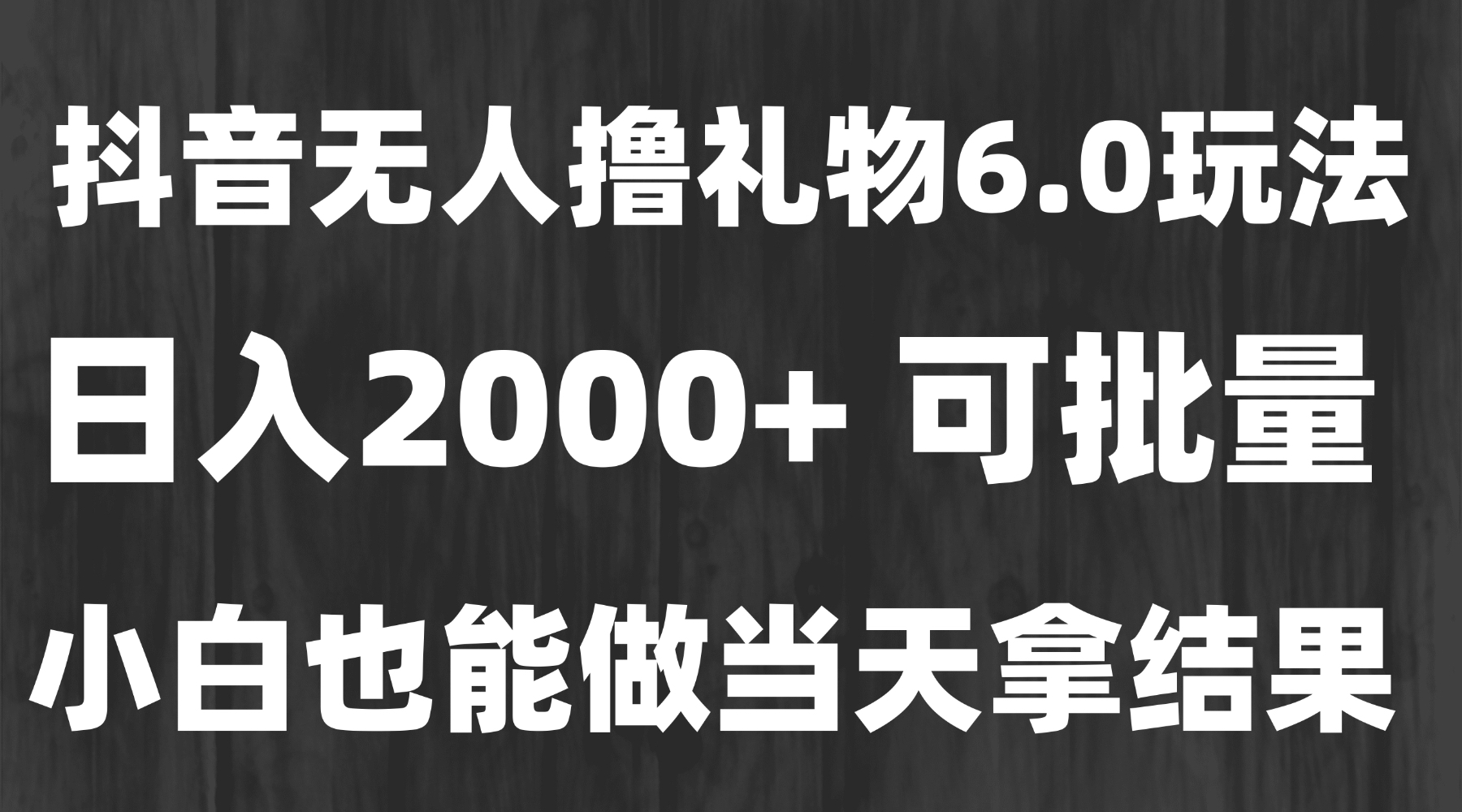 最新风口暴力撸金技术，无人撸礼物，长期稳定 一天收益2000+，小白当天…-雅芽云网创