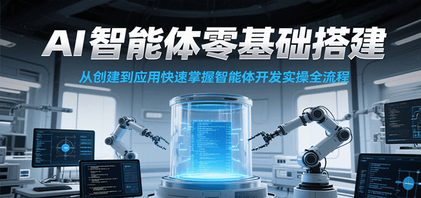 AI智能体零基础搭建实操课，从创建到应用快速掌握智能体开发全流程！-雅芽云网创
