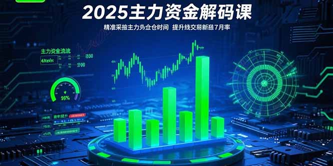 2025主力资金解码课:精准捕捉主力建仓时机,提升短线交易胜率(更新7月-雅芽云网创