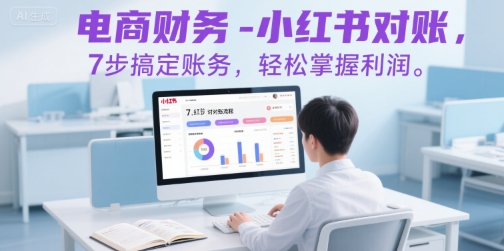 电商财务-小红书对账，7步搞定账务，轻松掌握利润-雅芽云网创