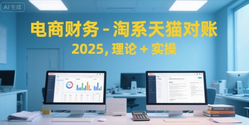 电商财务-淘系天猫对账2025，理论+实操-雅芽云网创