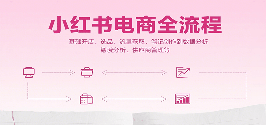 小红书电商全流程,基础开店、选品、流量获取、笔记创作到数据分析、供应商管理等-雅芽云网创