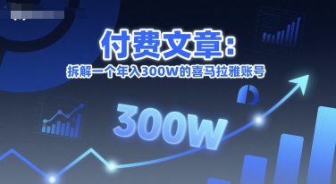 付费文章：拆解一个年入300W的喜马拉雅账号-雅芽云网创
