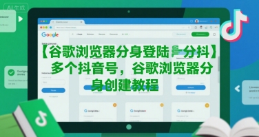 谷歌浏览器分身登陆多个抖音号，谷歌浏览器分身创建教程-雅芽云网创